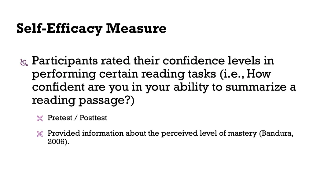 self efficacy measure