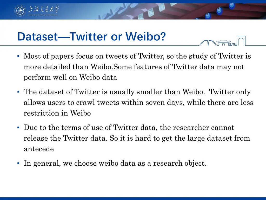 dataset twitter or weibo