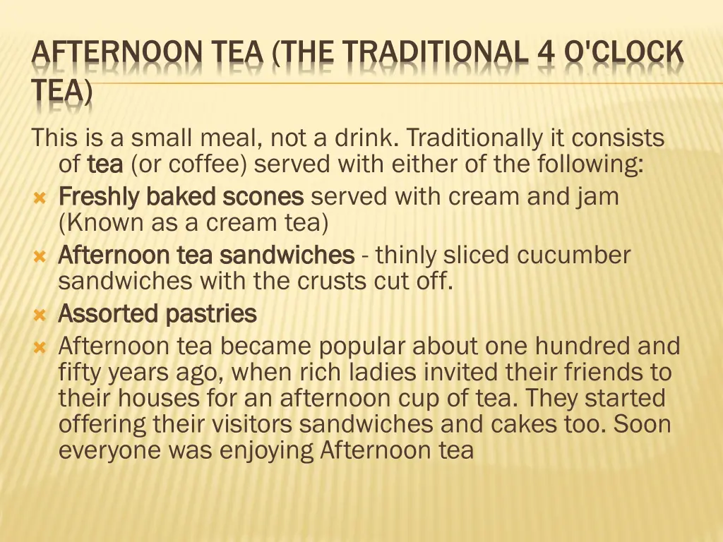 afternoon tea the traditional 4 o clock tea