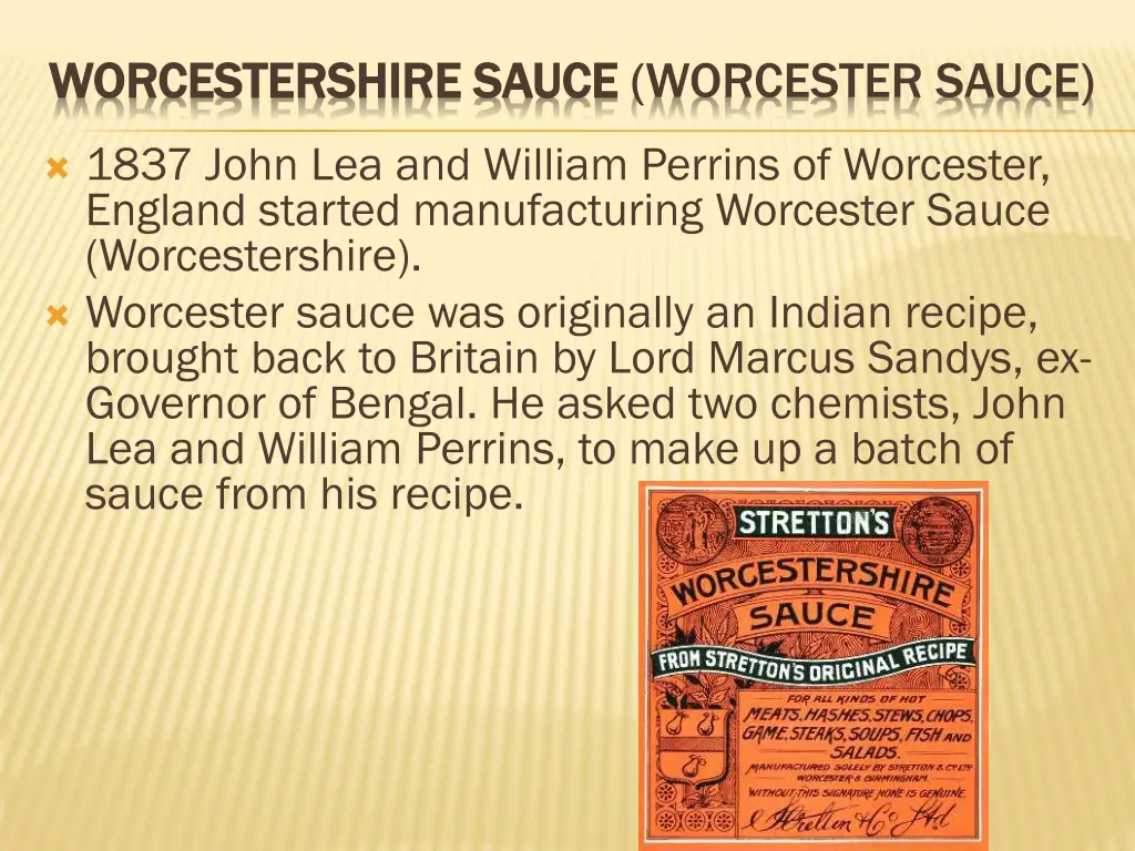 worcestershire sauce worcestershire sauce