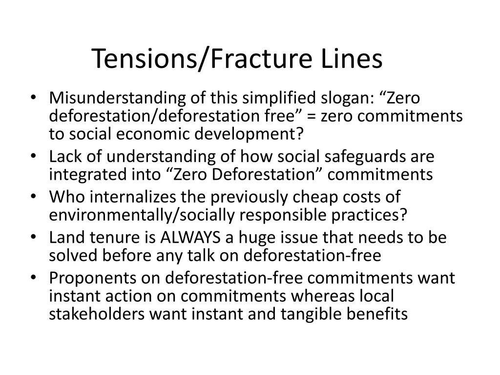 tensions fracture lines