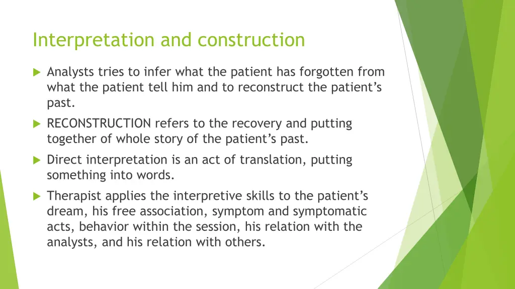 interpretation and construction