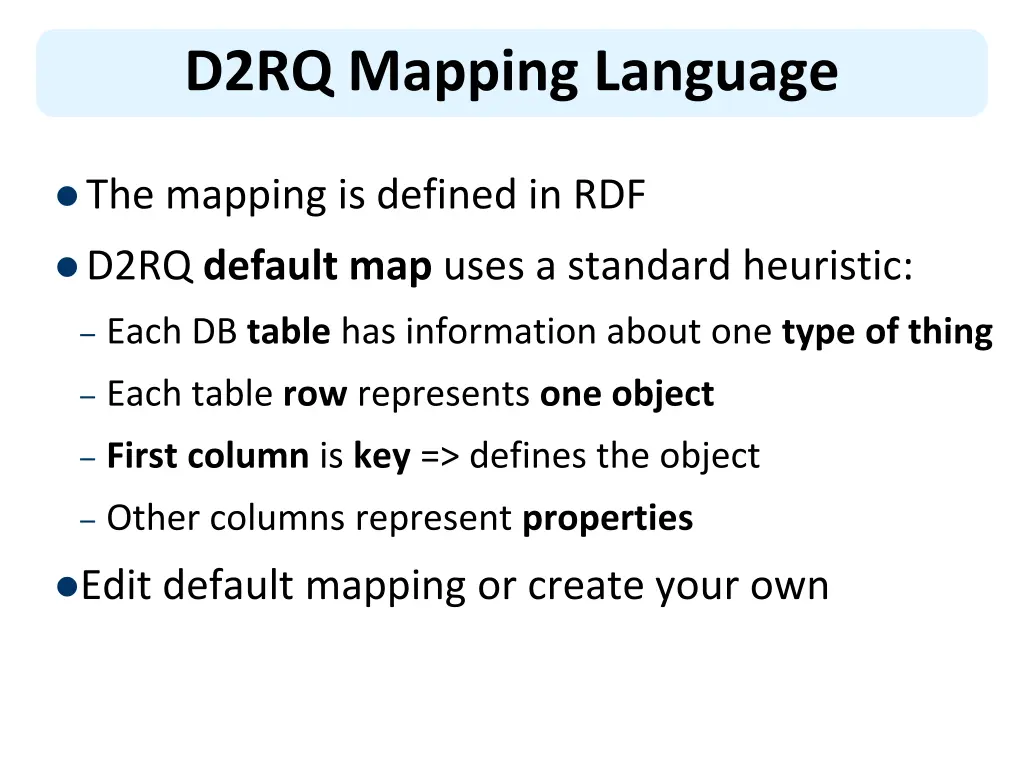 d2rq mapping language