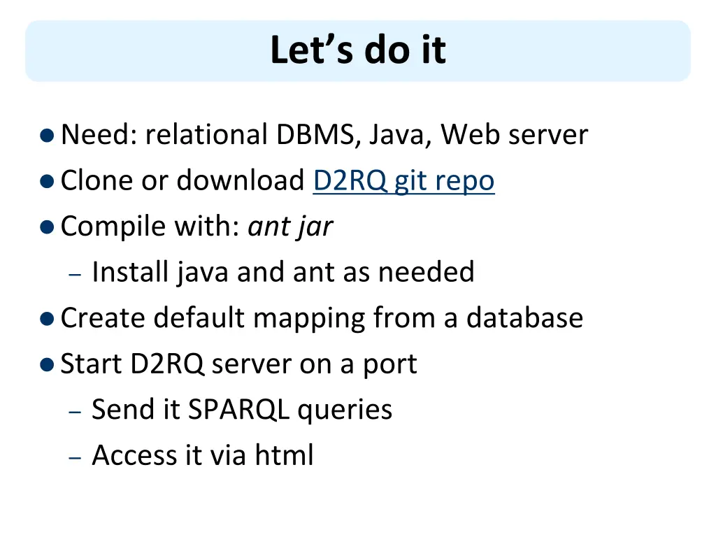 let s do it