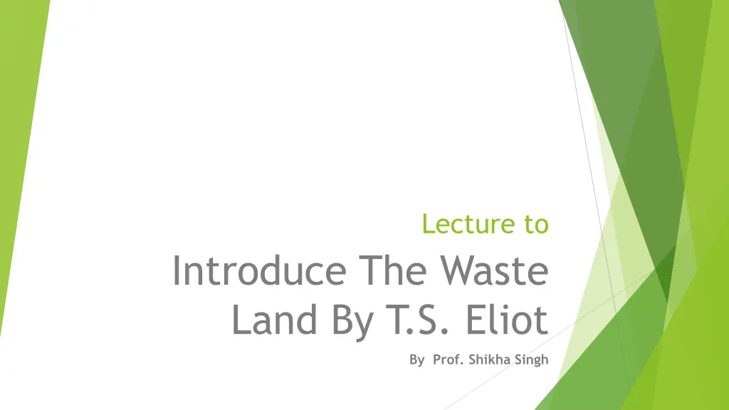 lecture to