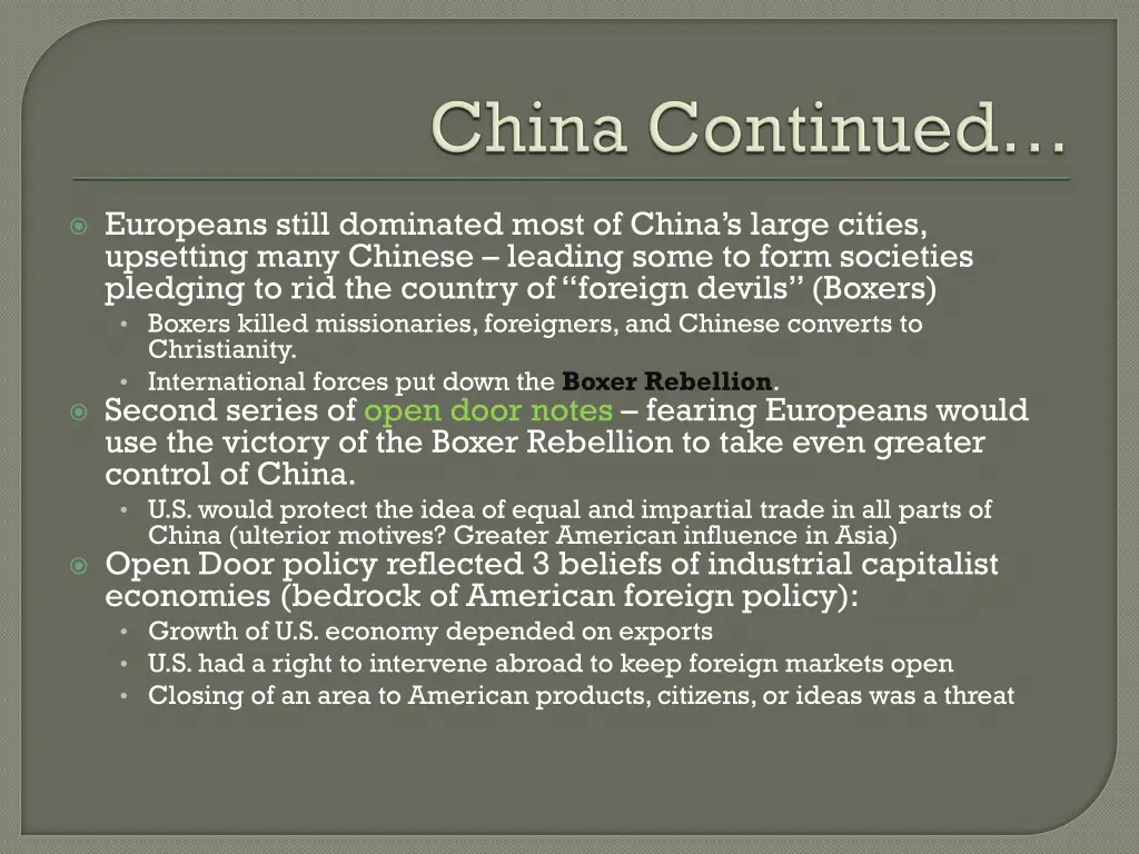 europeans still dominated most of china s large