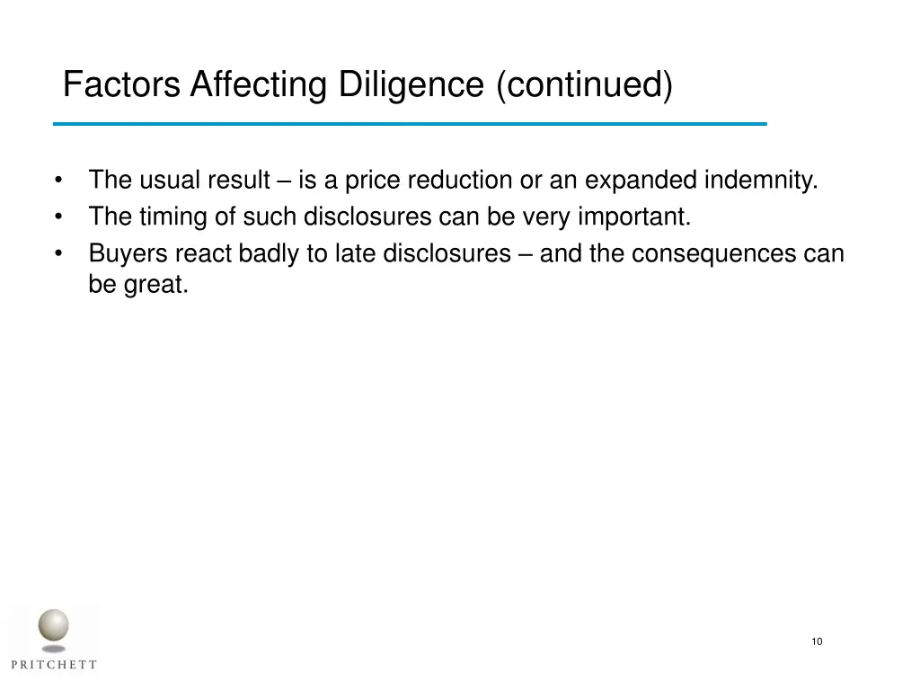 factors affecting diligence continued 1