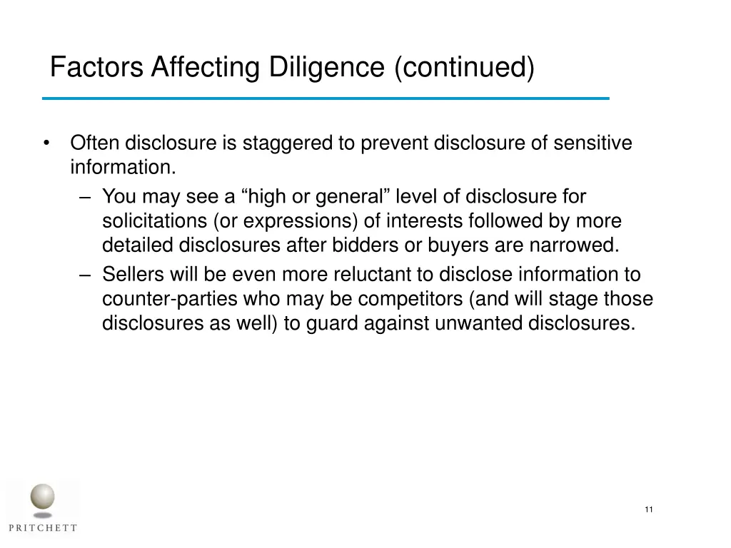 factors affecting diligence continued 2