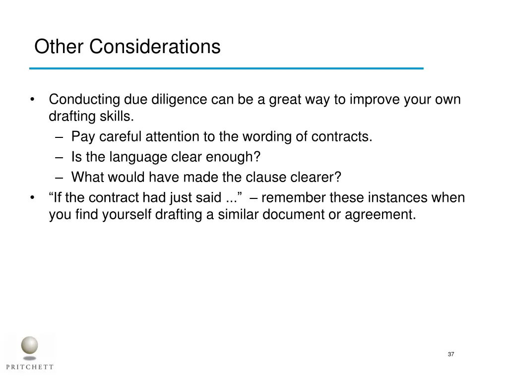 other considerations