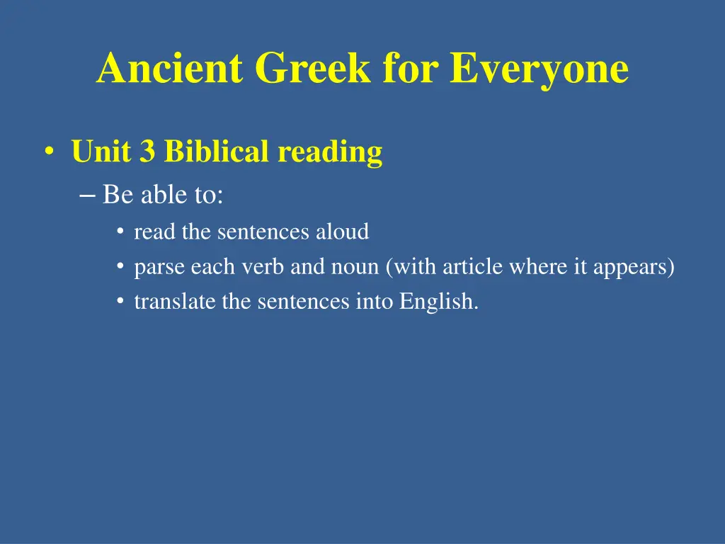 ancient greek for everyone