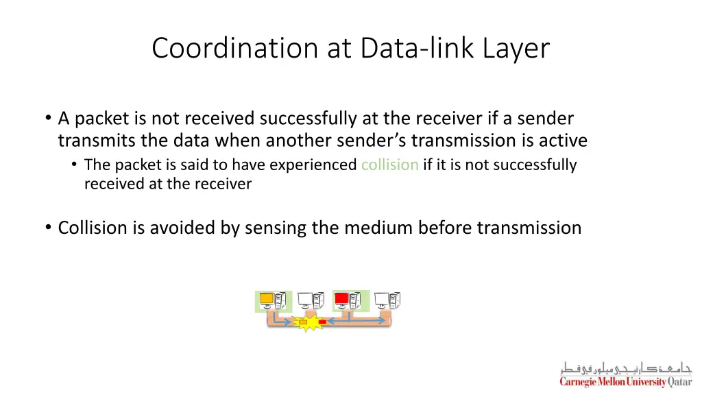 coordination at data link layer