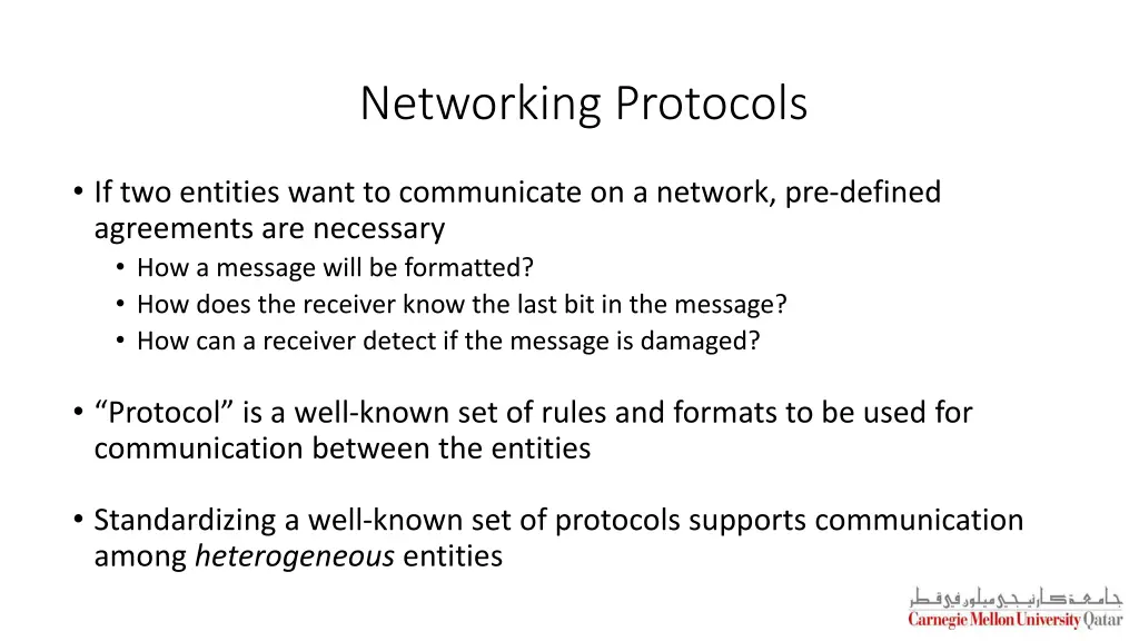 networking protocols