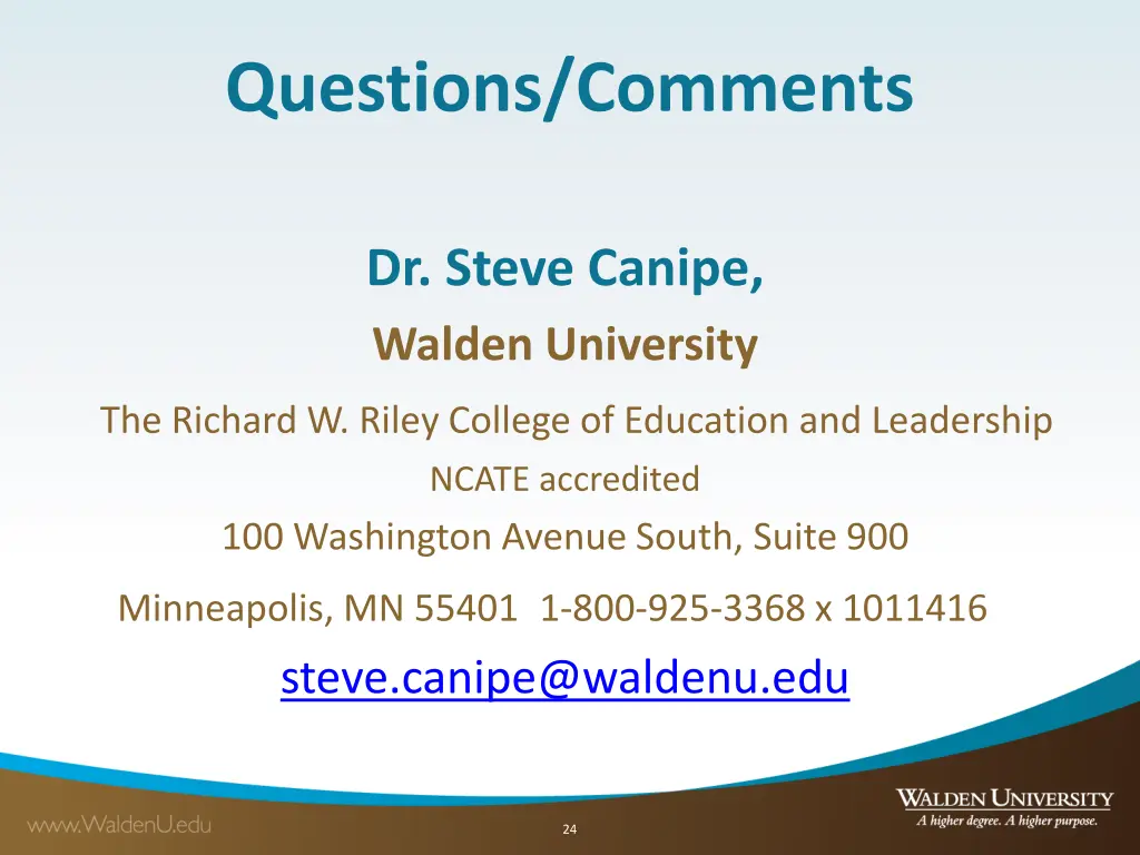 questions comments