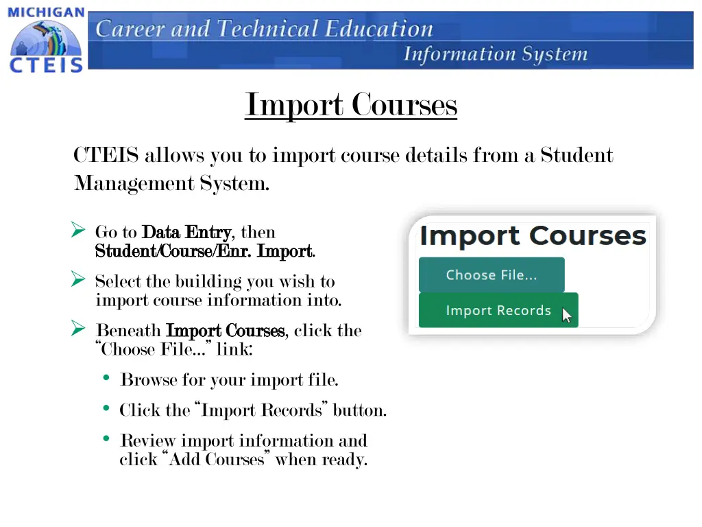 import courses