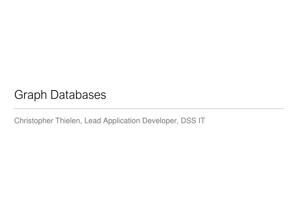 graph databases