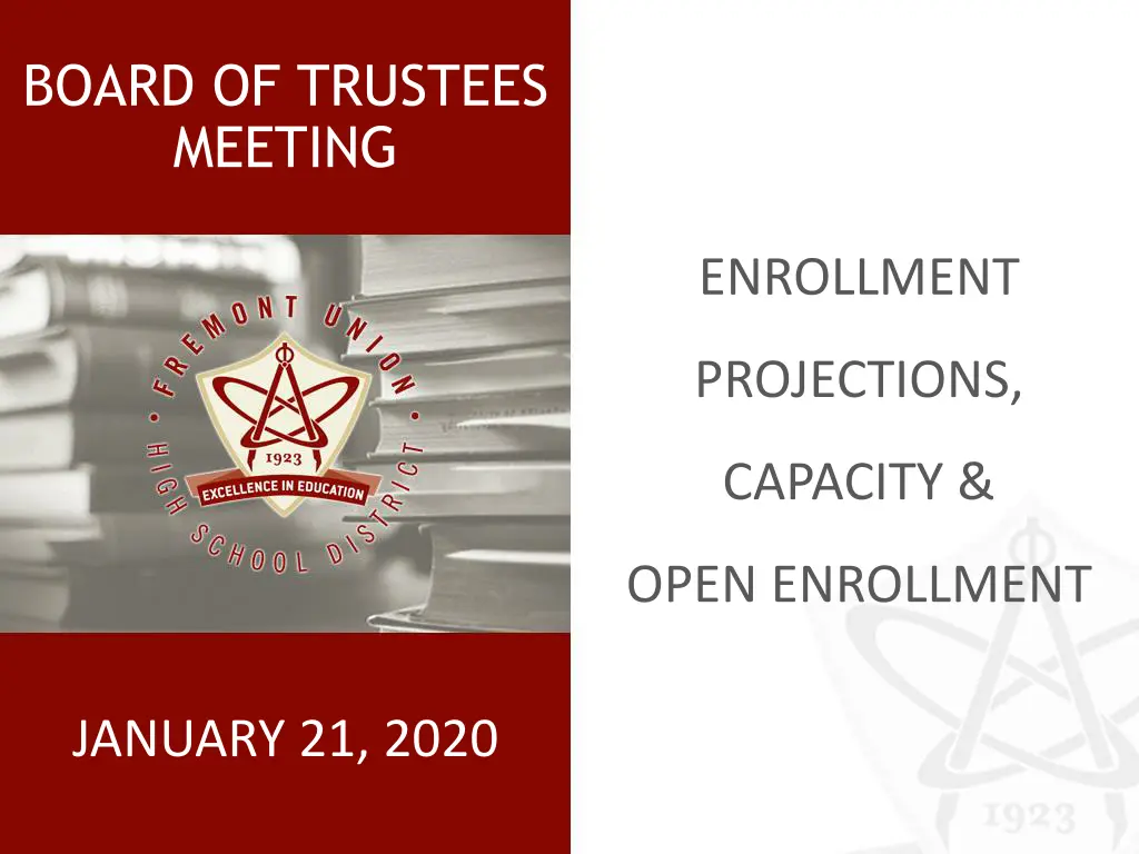 board of trustees meeting