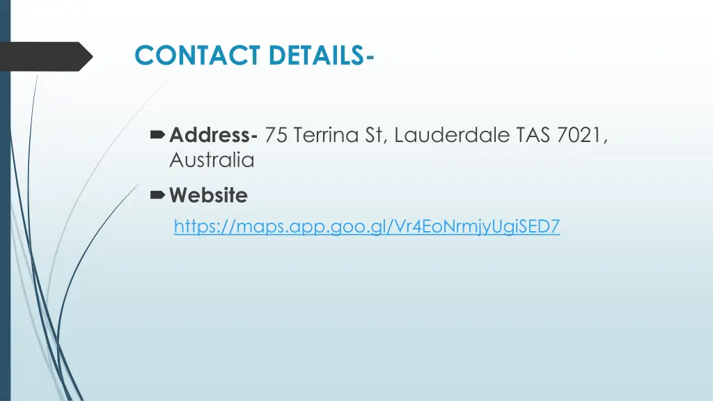 contact details