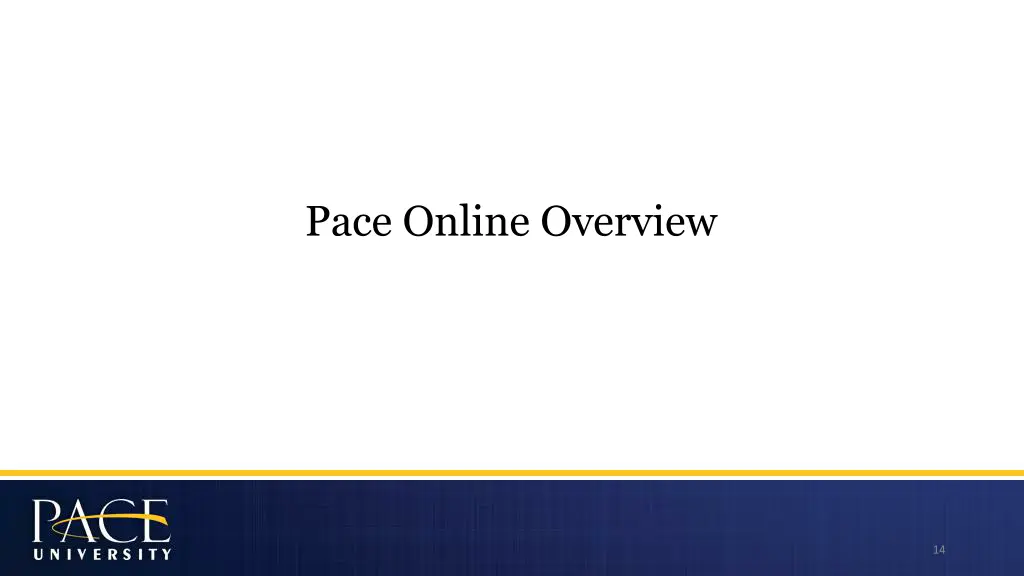 pace online overview