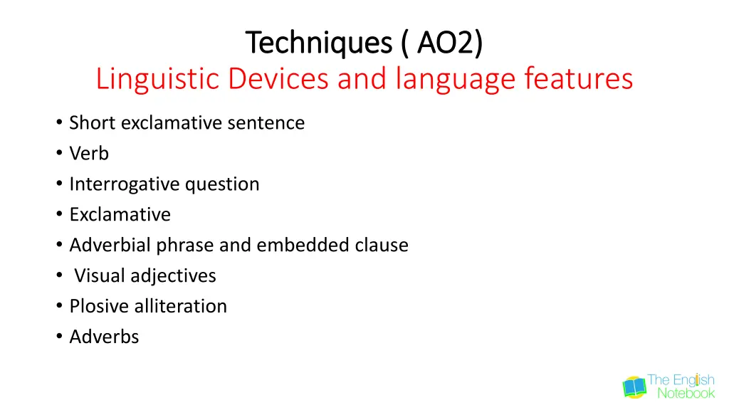 techniques ao2 techniques ao2