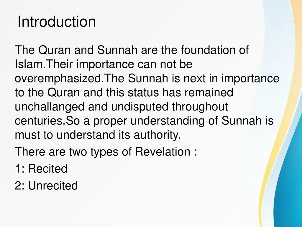 introduction