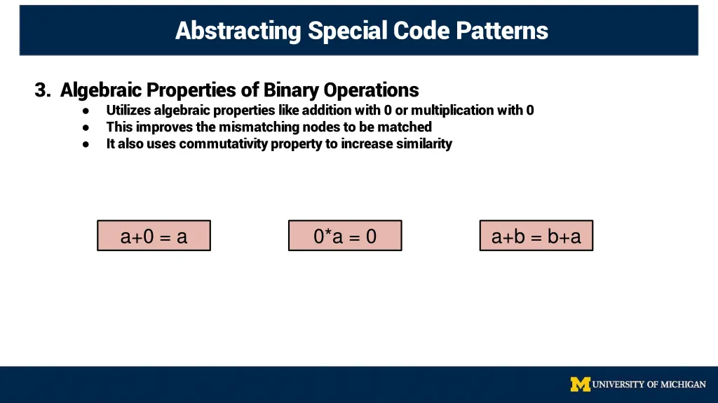 abstracting special code patterns 3