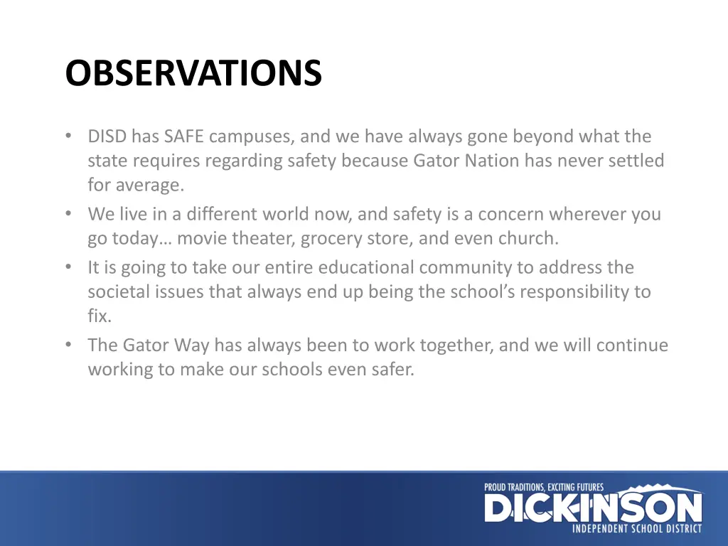 observations