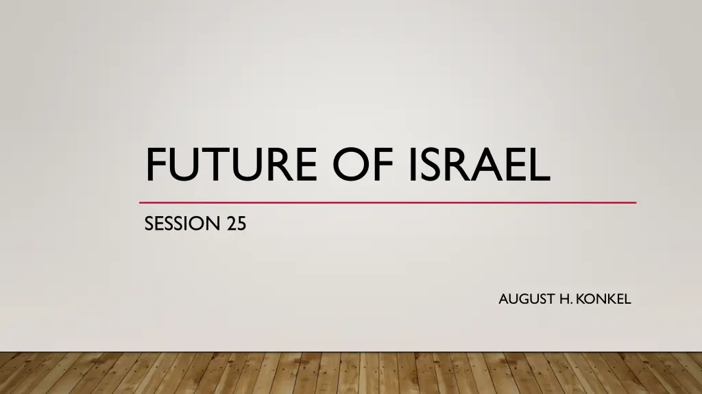 future of israel