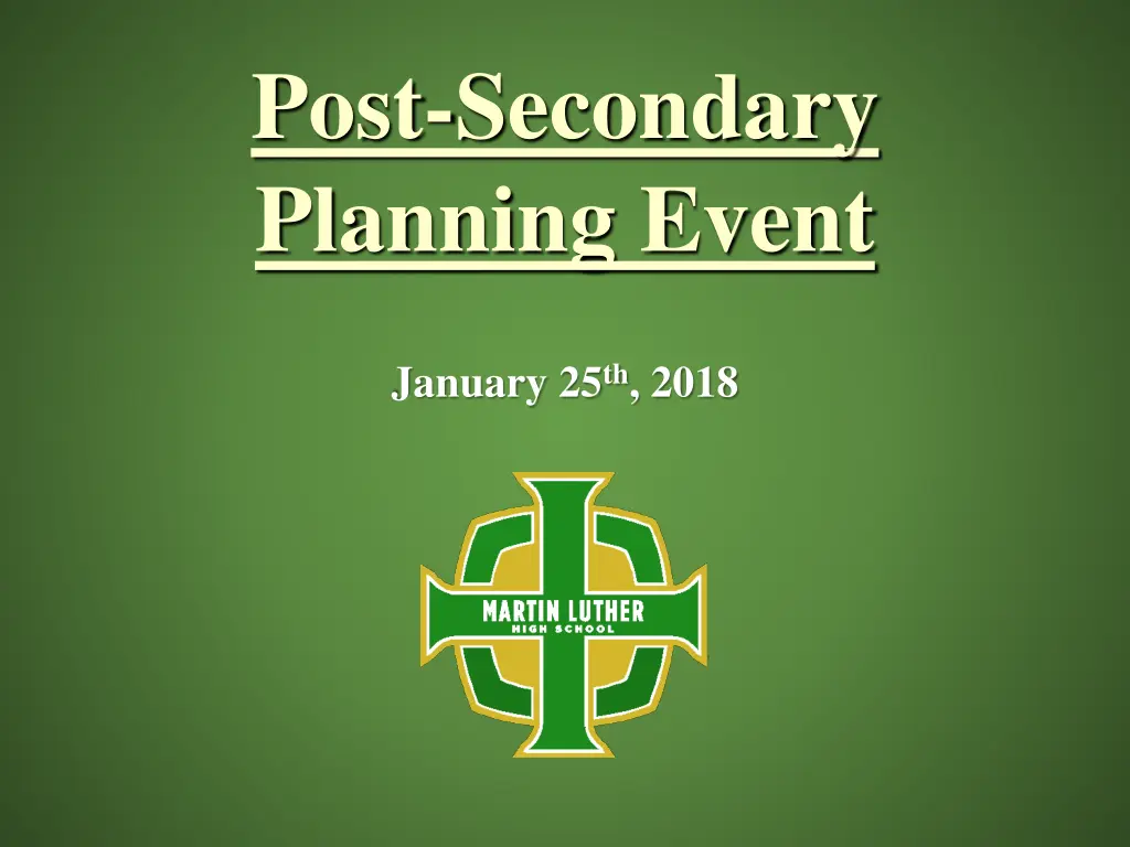 post secondary planning event