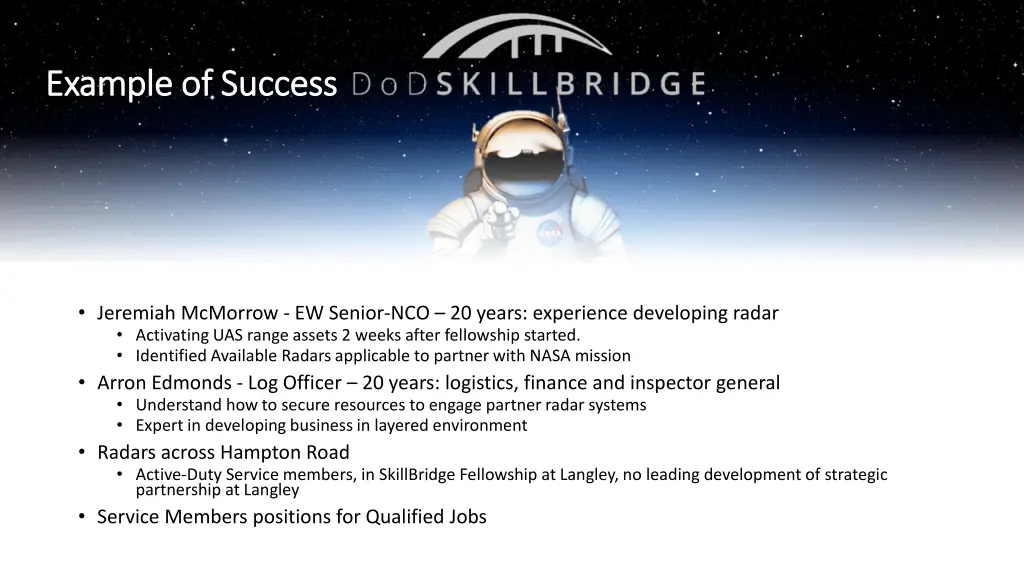 example of success example of success