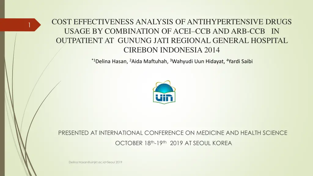 cost effectiveness analysis of antihypertensive