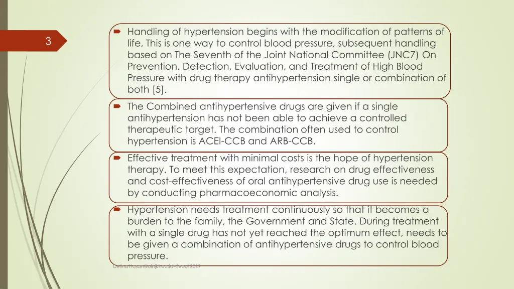 handling of hypertension begins with