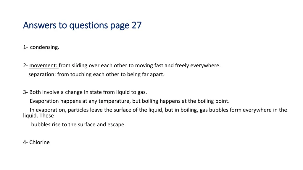 answers to questions page 27 answers to questions