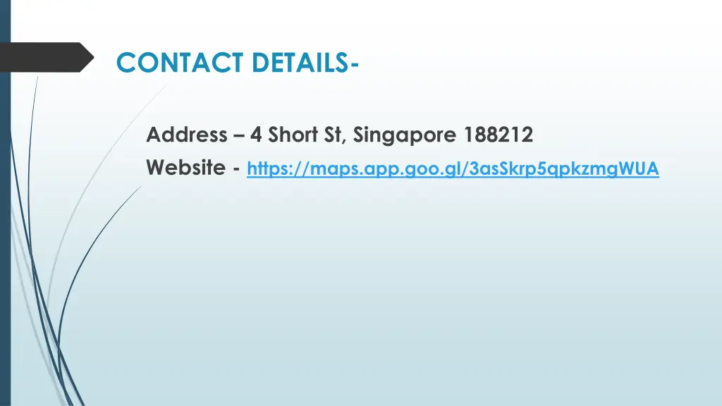 contact details