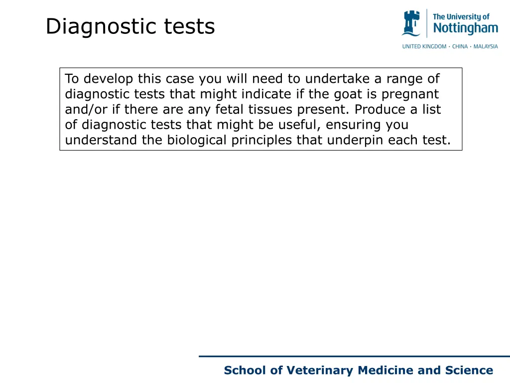diagnostic tests
