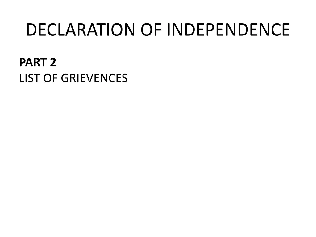 declaration of independence