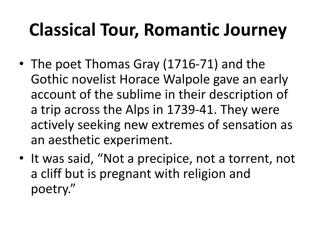 classical tour romantic journey 1