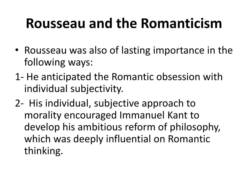 rousseau and the romanticism 4