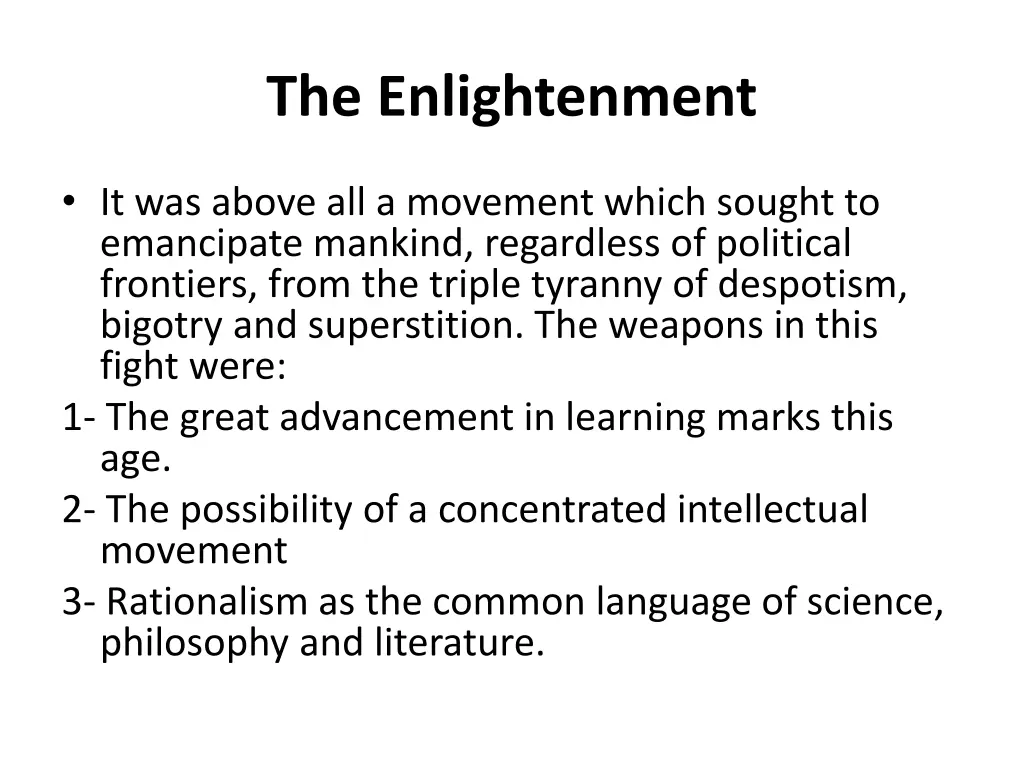 the enlightenment 1