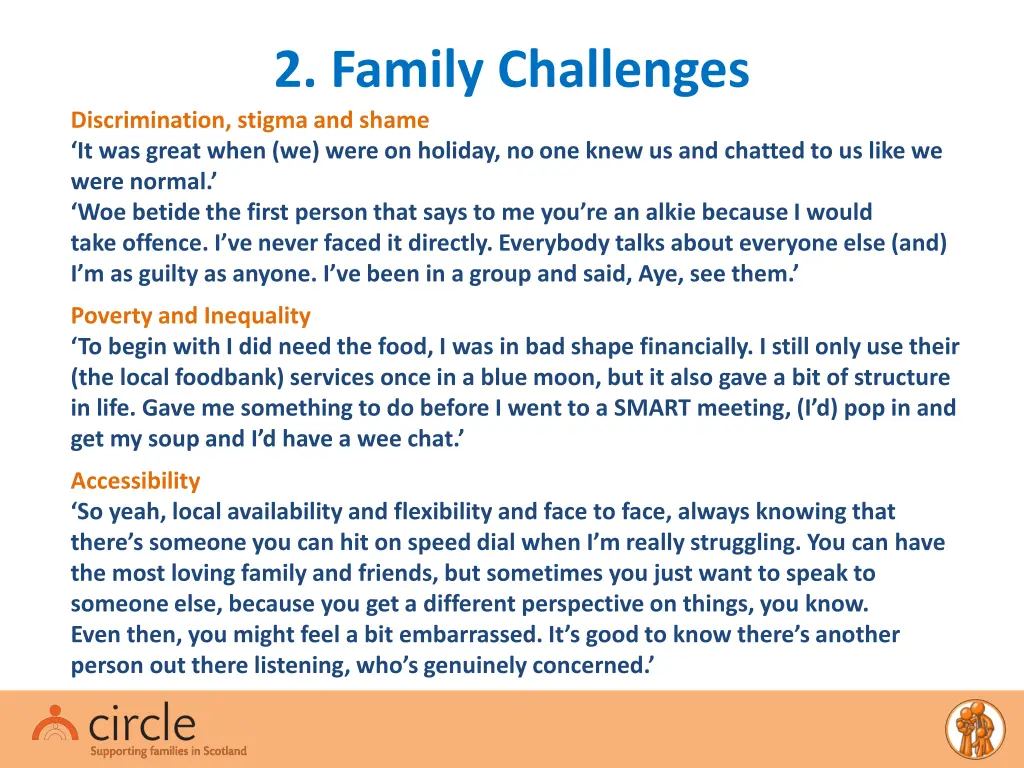 2 family challenges discrimination stigma
