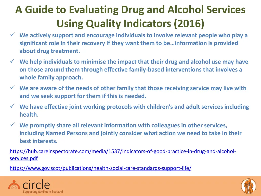 a guide to evaluating drug and alcohol services