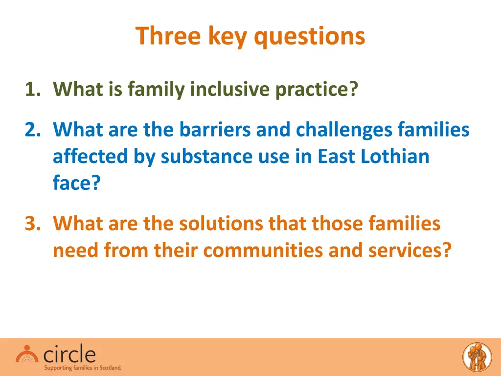 three key questions