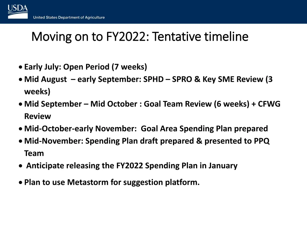 moving on to fy2022 tentative timeline moving