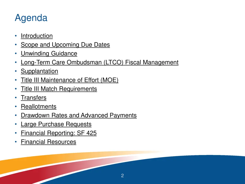 agenda