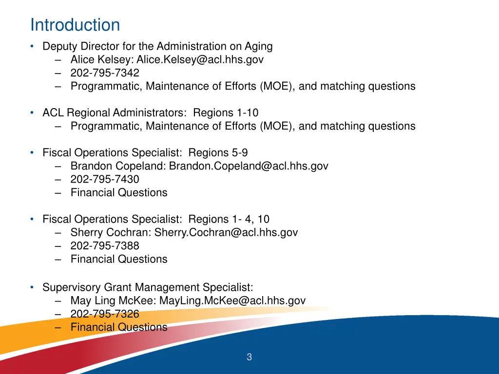 introduction deputy director