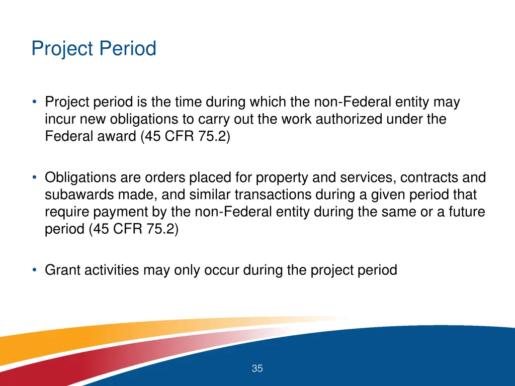 project period