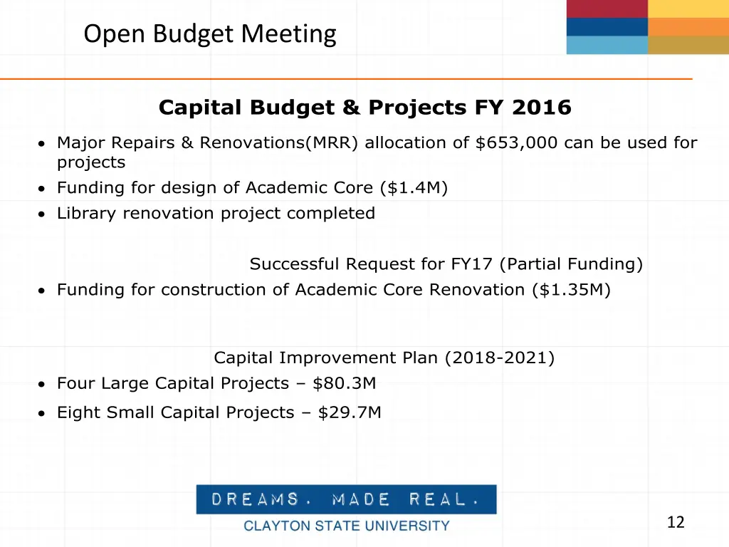 open budget meeting 7
