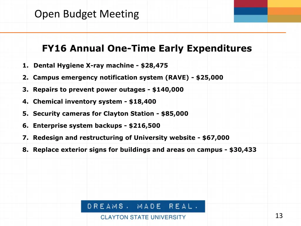open budget meeting 8