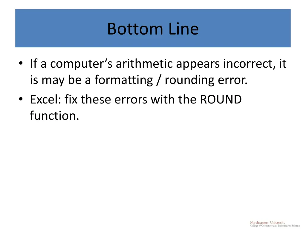 bottom line