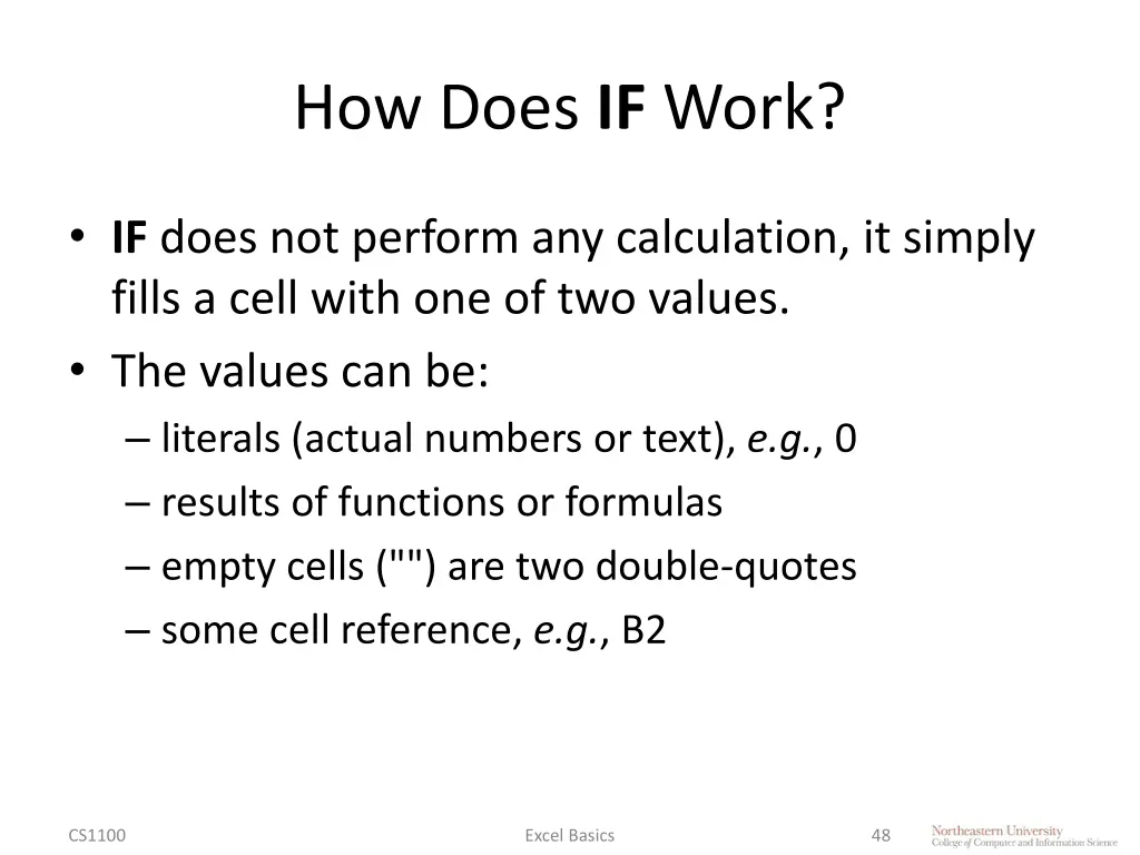 how does if work