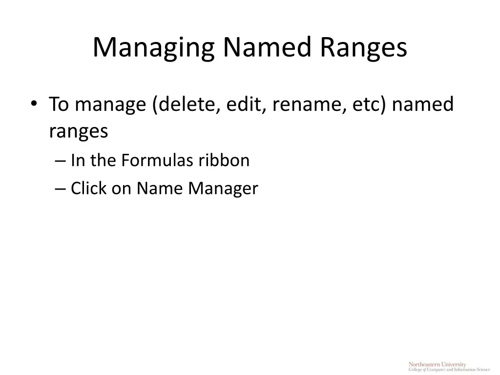 managing named ranges